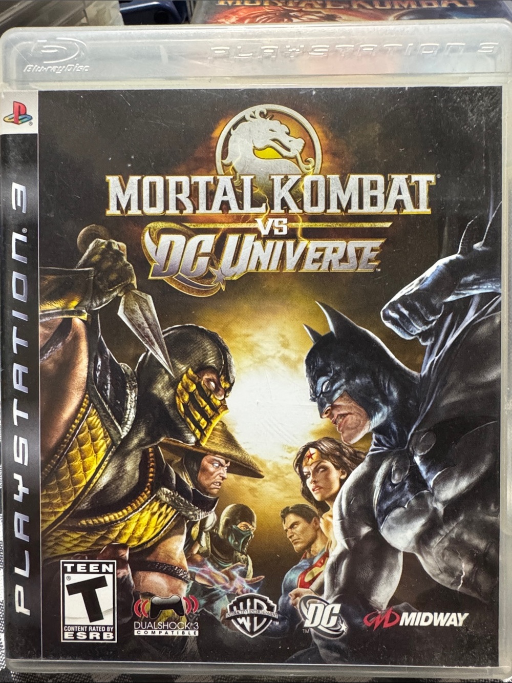 Warner Bros. Mortal Kombat PS3 with Fiery Orange and Icy Blue Artwork